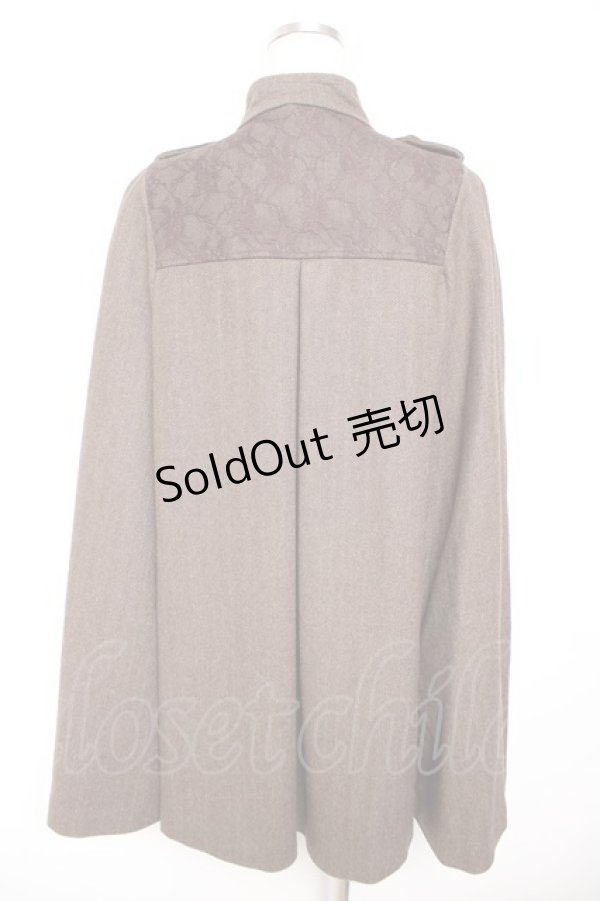 画像2: axes femme / ナポレオンマント風コート  ブラウン Y-26-01-22-140-AX-CO-SZ-ZTC039 (2)