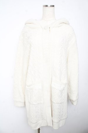 画像: axes femme / 裏ボアコーデイガン  生成り Y-26-01-22-141-AX-JA-SZ-ZTC053