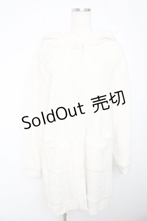 画像: axes femme / 裏ボアコーデイガン  生成り Y-26-01-22-141-AX-JA-SZ-ZTC053