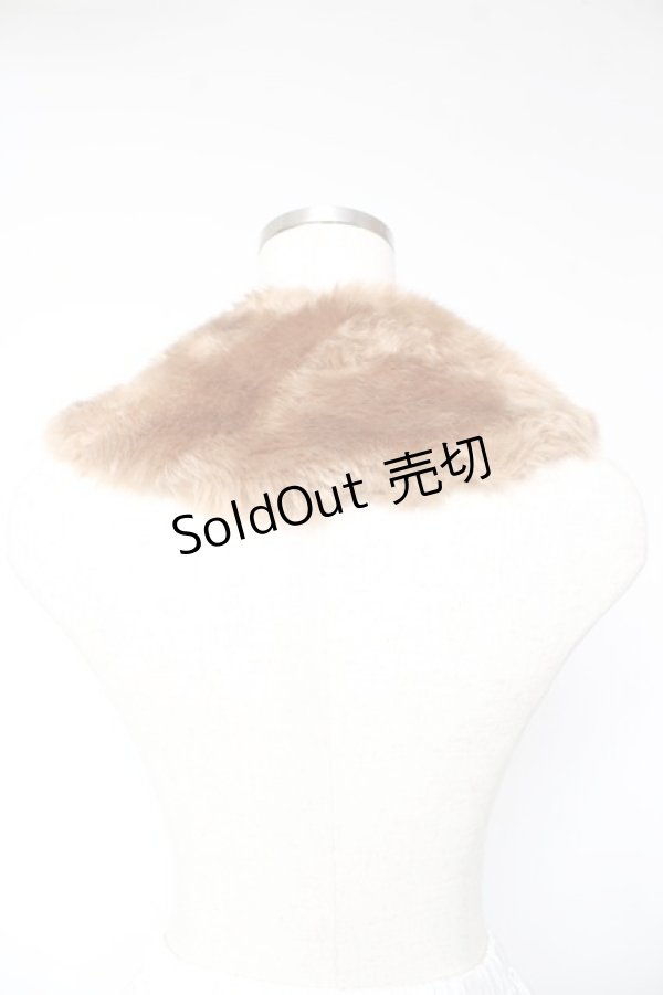 画像2: Innocent World / ベルナリボンファー付け襟  ブラウン Y-26-01-22-020-IW-ZA-SZ-ZY (2)