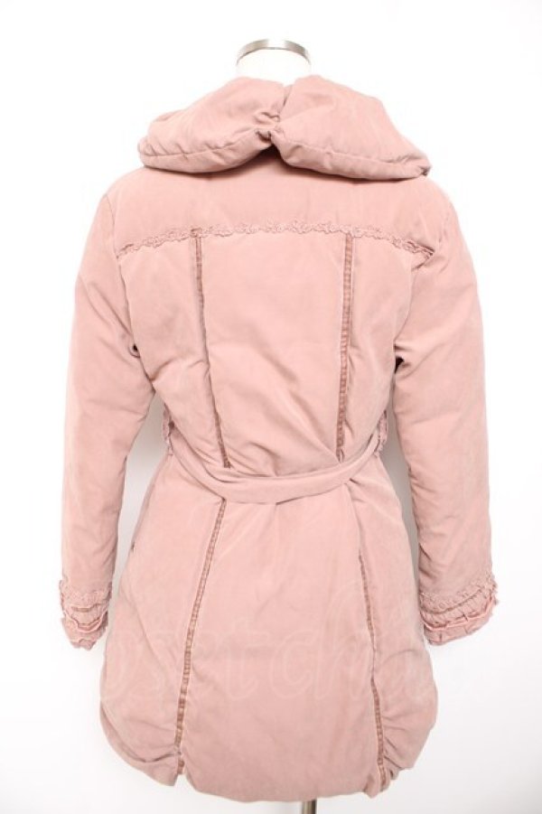 画像2: axes femme / レース使いダウン  ピンク Y-26-01-22-144-AX-CO-SZ-ZTC049 (2)