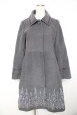 画像1: axes femme / オーナメント刺繍入りコート L グレー Y-26-01-22-146-AX-CO-SZ-ZTC046 (1)