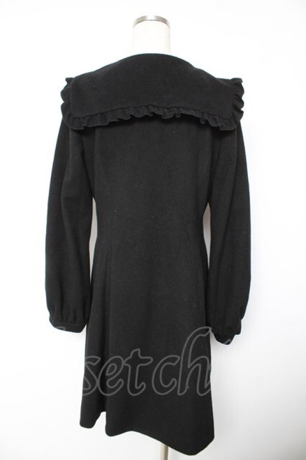 画像2: axes femme POETIQUE / セーラーカラーコート  黒 Y-26-01-22-147-AX-CO-SZ-ZTC049 (2)