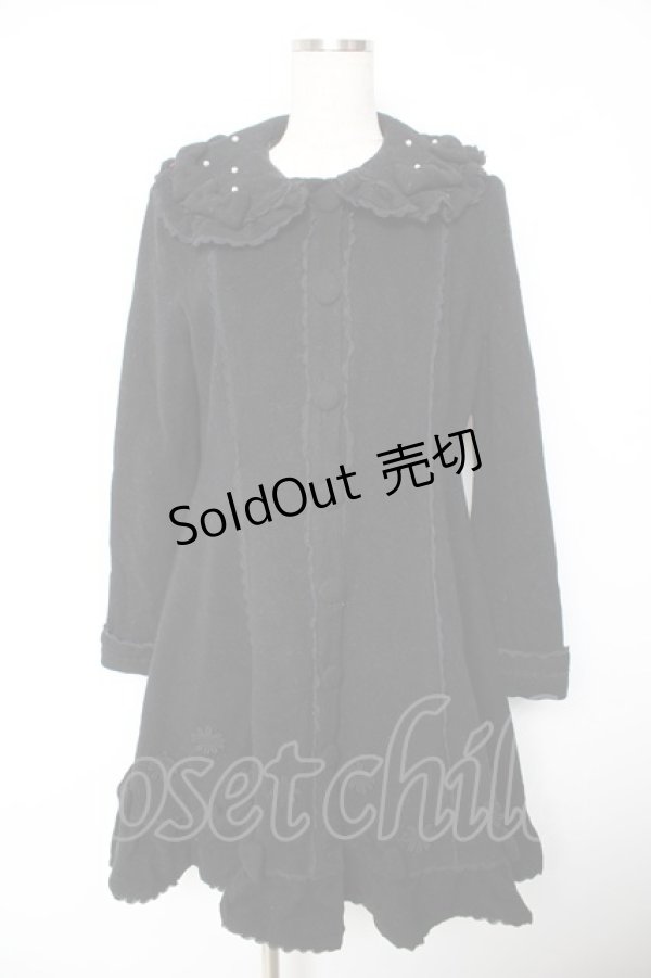 画像1: metamorphose / マーガレットコート  黒 Y-26-01-22-149-ME-CO-SZ-ZTC049 (1)