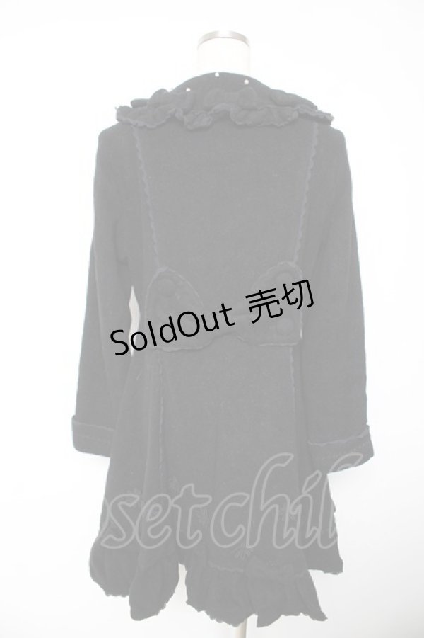 画像2: metamorphose / マーガレットコート  黒 Y-26-01-22-149-ME-CO-SZ-ZTC049 (2)