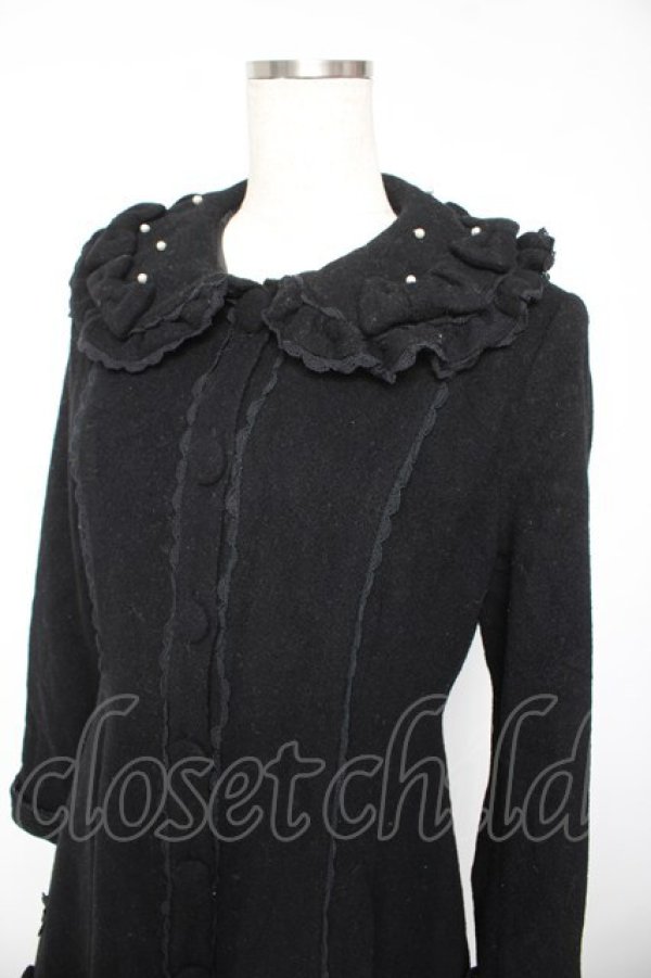 画像3: metamorphose / マーガレットコート  黒 Y-26-01-22-149-ME-CO-SZ-ZTC049 (3)