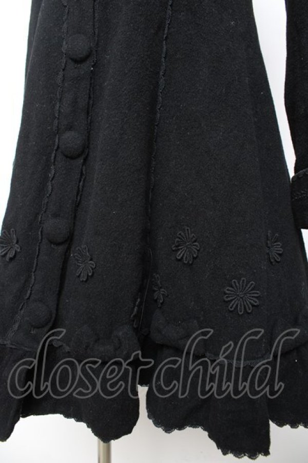 画像4: metamorphose / マーガレットコート  黒 Y-26-01-22-149-ME-CO-SZ-ZTC049 (4)