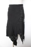 画像1: BPN / レースアップランダムスカート M 黒 Y-26-01-22-151-GO-SK-SZ-ZY (1)