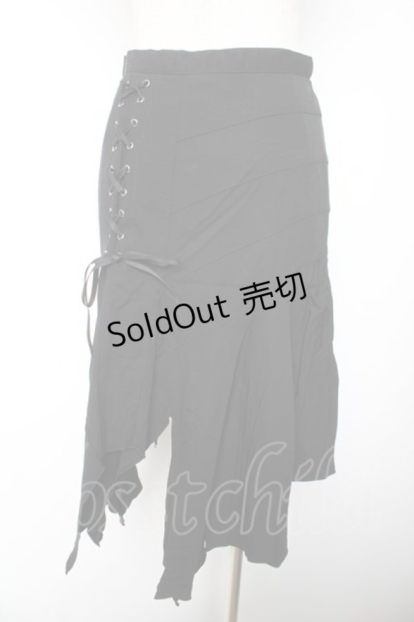 画像2: BPN / レースアップランダムスカート M 黒 Y-26-01-22-151-GO-SK-SZ-ZY (2)