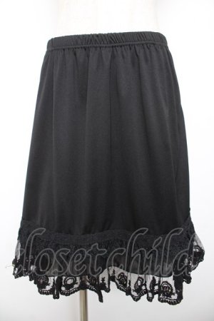 画像: axes femme / プチバラペチスカート  黒 Y-26-01-22-158-AX-SK-SZ-ZY