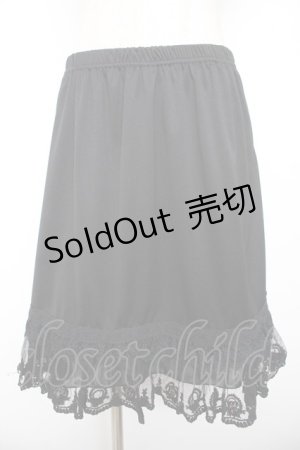 画像: axes femme / プチバラペチスカート  黒 Y-26-01-22-158-AX-SK-SZ-ZS