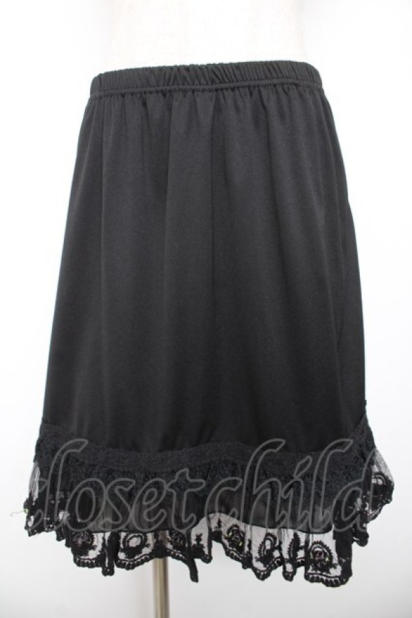 画像1: axes femme / プチバラペチスカート  黒 Y-26-01-22-158-AX-SK-SZ-ZY (1)