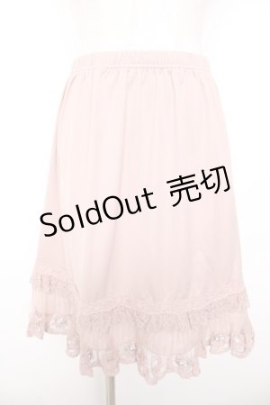 画像: axes femme / プチバラペチスカート  ピンク Y-26-01-22-159-AX-SK-SZ-ZY