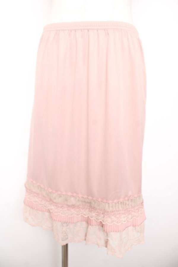 画像1: axes femme / レース&プリーツペチミドルスカート  ピンク Y-26-01-22-160-AX-TO-SZ-ZY (1)