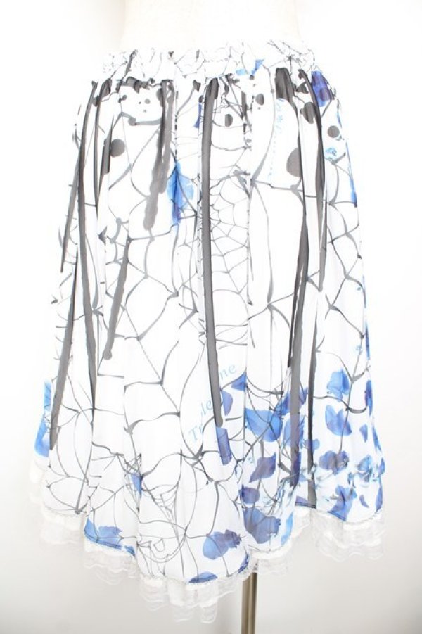 画像2: Triple fortune / 蜘蛛の巣スカート  白 Y-26-01-22-163-EL-SK-SZ-ZY (2)