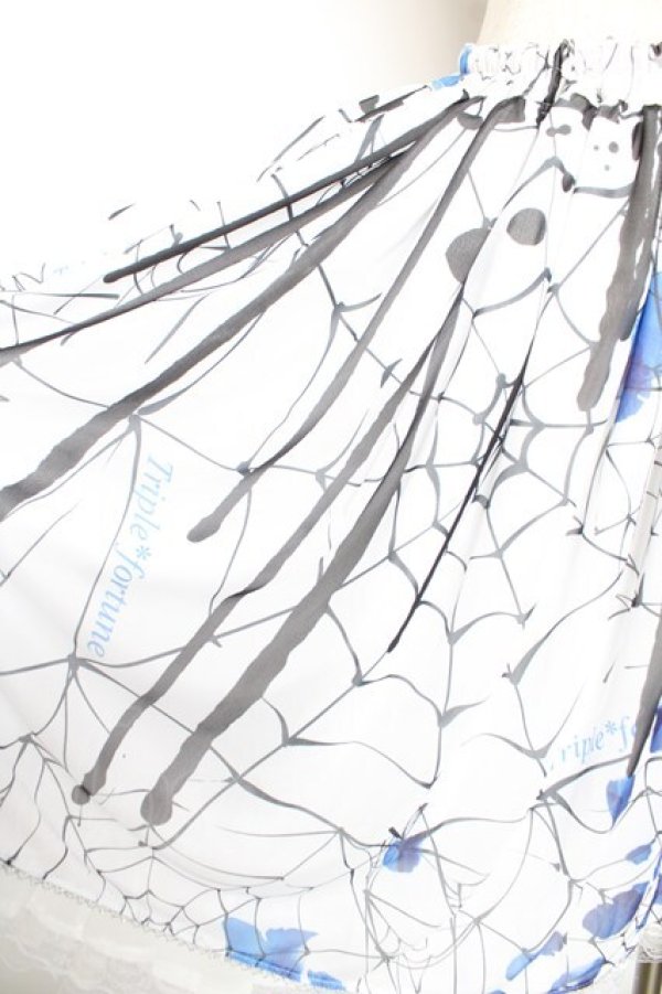 画像3: Triple fortune / 蜘蛛の巣スカート  白 Y-26-01-22-163-EL-SK-SZ-ZY (3)