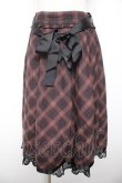 画像1: axes femme / タータンチェックスカート M ワイン Y-26-01-22-165-AX-SK-SZ-ZY (1)
