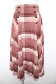 画像1: axes femme / ハイウエスト起毛チェックスカート M ピンク Y-26-01-22-168-AX-SK-SZ-ZY (1)