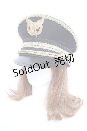 画像: Royal Princess Alice / dark knight general ミリタリーキャップ  黒 Y-26-01-22-029-LO-AC-SZ-ZY