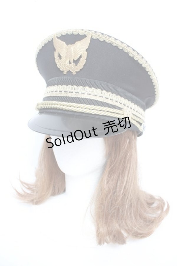 画像1: Royal Princess Alice / dark knight general ミリタリーキャップ  黒 Y-26-01-22-029-LO-AC-SZ-ZY (1)