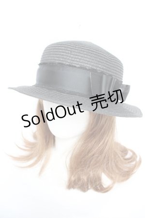 画像: m petit by misako / AMブレードカンカン帽  黒 Y-26-01-22-030-LO-AC-SZ-ZTK037