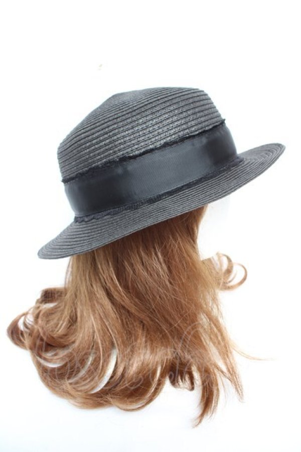 画像4: m petit by misako / AMブレードカンカン帽  黒 Y-26-01-22-030-LO-AC-SZ-ZY (4)