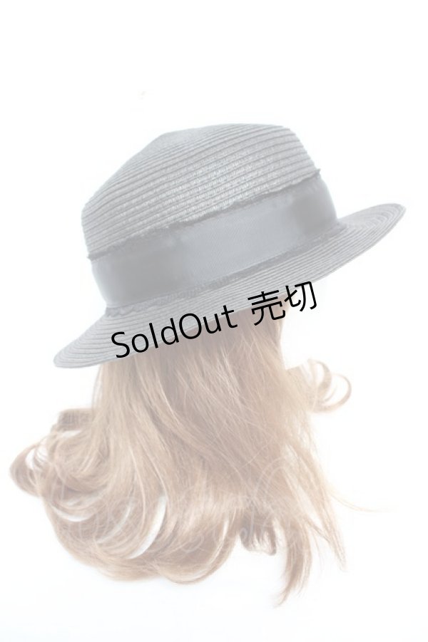 画像4: m petit by misako / AMブレードカンカン帽  黒 Y-26-01-22-030-LO-AC-SZ-ZTK037 (4)