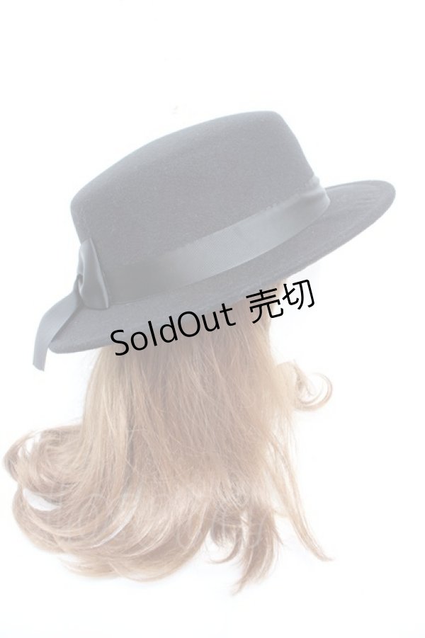 画像4: m petit by misako / サンリオキャラクターズコラボ クロミ カンカン帽  黒 Y-26-01-22-031-LO-AC-SZ-ZTK037 (4)