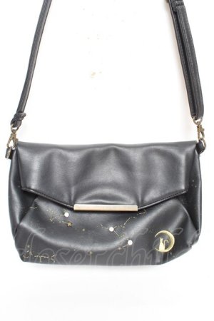 画像: axes femme / 月夜の猫ショルダーバッグ  黒 Y-26-01-22-034-AX-BG-SZ-ZY