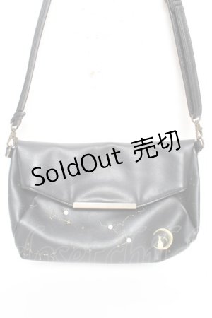 画像: axes femme / 月夜の猫ショルダーバッグ  黒 Y-26-01-22-034-AX-BG-SZ-ZY