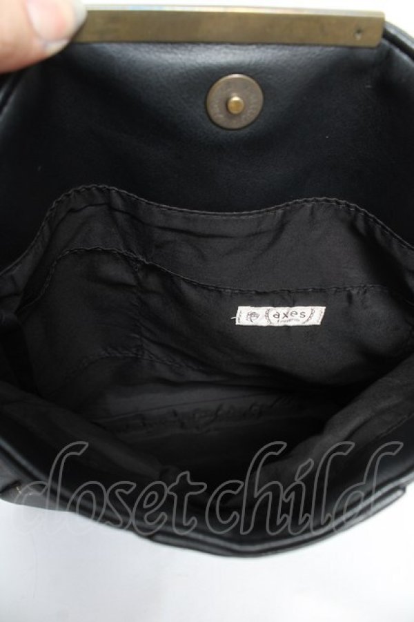 画像3: axes femme / 月夜の猫ショルダーバッグ  黒 Y-26-01-22-034-AX-BG-SZ-ZY (3)