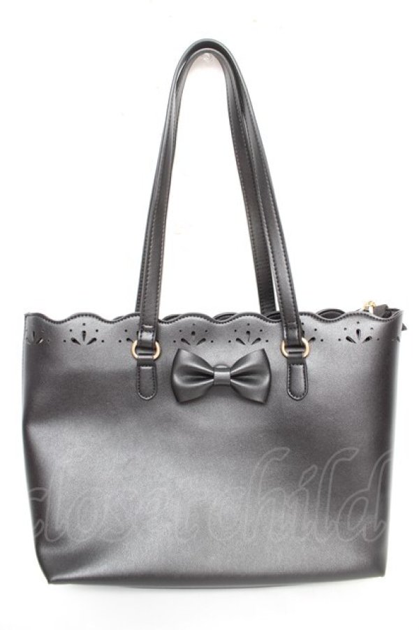 画像1: m petit by misako / サンリオキャラクターコラボクロミハンドバック  黒 Y-26-01-22-037-LO-BG-SZ-ZY (1)