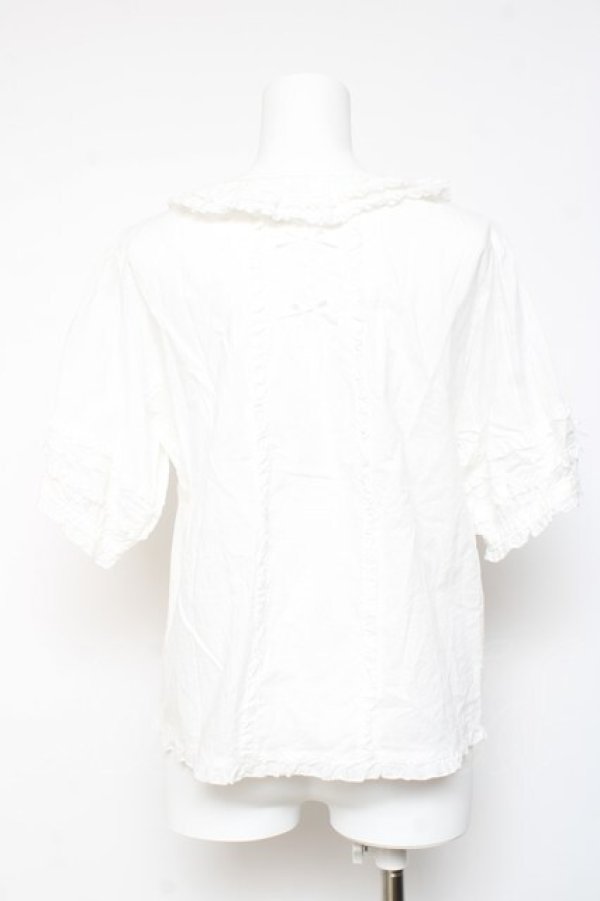 画像3: PINK HOUSE / ローンフリルブラウス F 白 Y-26-01-24-039-LO-BL-SZ-ZY (3)