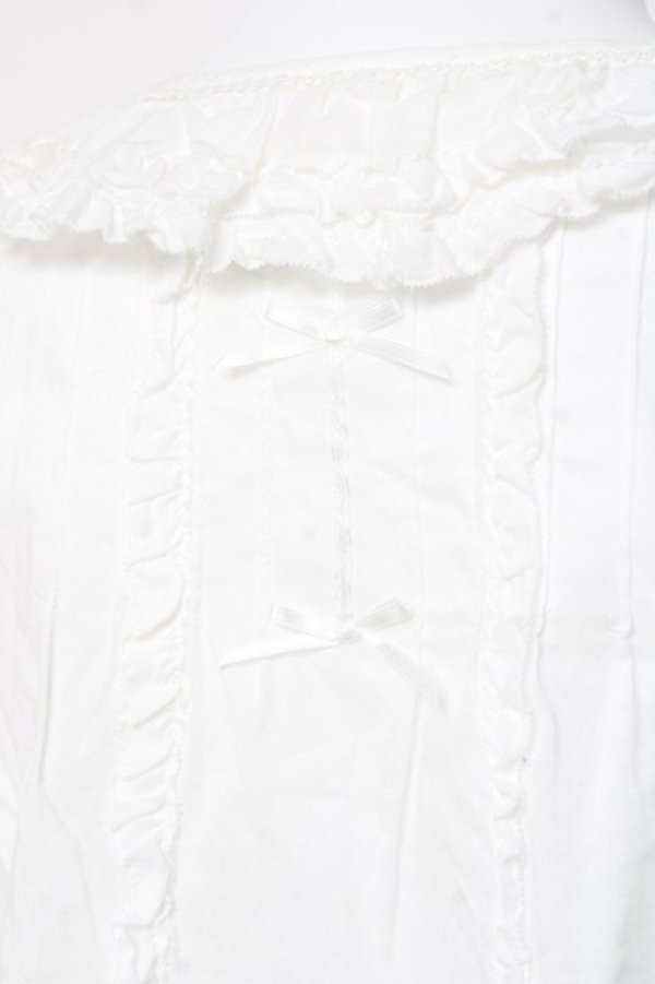 画像4: PINK HOUSE / ローンフリルブラウス F 白 Y-26-01-24-039-LO-BL-SZ-ZY (4)