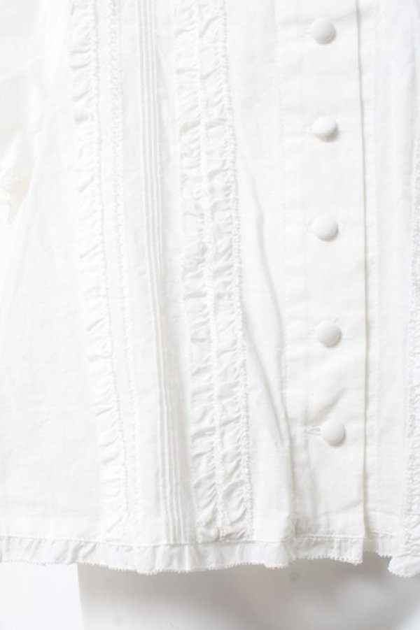 画像7: PINK HOUSE / ローンフリルセーラーブラウス F 白 Y-26-01-24-040-LO-BL-SZ-ZY (7)