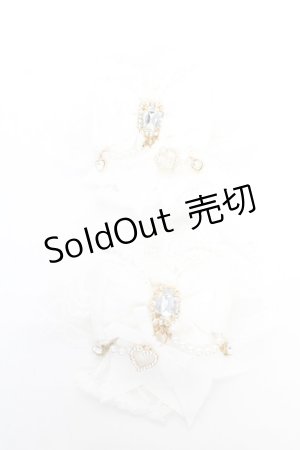 画像: LIZ LISA / はしごレースお袖留め  白 Y-26-01-24-008-LO-ZA-SZ-ZY