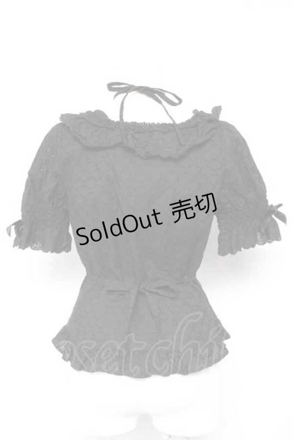 画像3: BABY, THE STARS SHINE BRIGHT / マシェリブラウス  黒 Y-26-01-24-042-BA-BL-SZ-ZY (3)