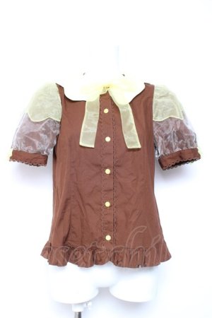画像: Angelic Pretty / Honey Bear's Cafeブラウス  ブラウン Y-26-01-24-044-AP-BL-SZ-ZY