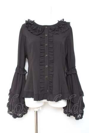 画像: 中国ロリータ / 姫袖ブラウス XL 黒 Y-26-01-24-049-LO-TO-SZ-ZY