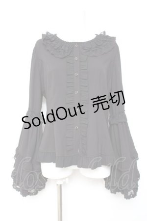 画像: 中国ロリータ / 姫袖ブラウス XL 黒 Y-26-01-24-049-LO-TO-SZ-ZY