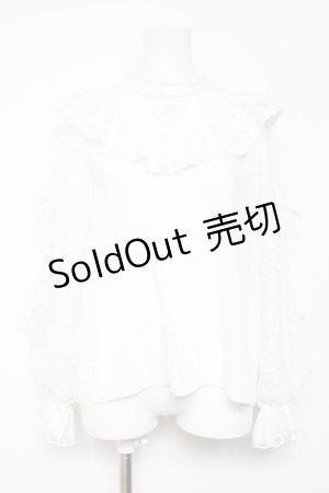 画像: axes femme kawaii / ヴィンテージシフォンブラウス  白 Y-26-01-24-051-AX-BL-SZ-ZS