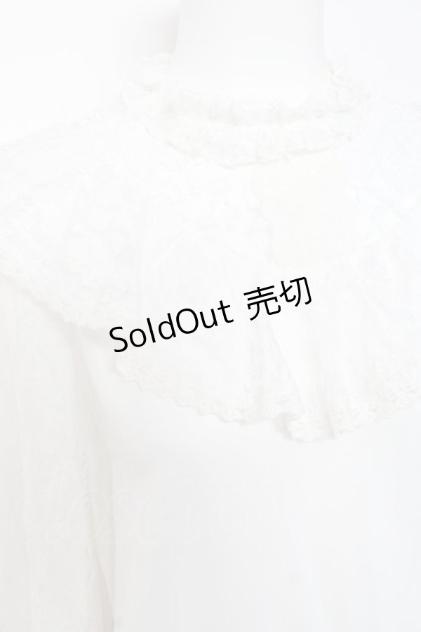 画像5: axes femme kawaii / ヴィンテージシフォンブラウス  白 Y-26-01-24-051-AX-BL-SZ-ZS (5)