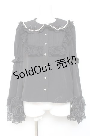 画像: Ank Rouge / おリボン姫袖ブラウス M 黒 Y-26-01-24-052-CA-BL-SZ-ZY