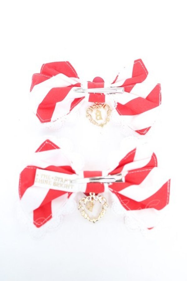 画像2: BABY, THE STARS SHINE BRIGHT / Patissiere Bonbon Ribbonクリップ  赤 Y-26-01-24-010-BA-AC-SZ-ZY (2)