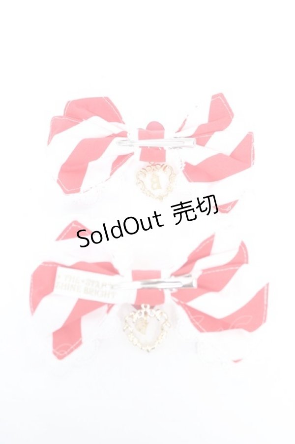 画像2: BABY, THE STARS SHINE BRIGHT / Patissiere Bonbon Ribbonクリップ  赤 Y-26-01-24-010-BA-AC-SZ-ZY (2)