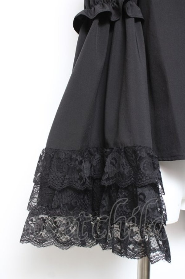 画像3: Ank Rouge / おリボン姫袖ブラウス M 黒 Y-26-01-24-052-CA-BL-SZ-ZY (3)