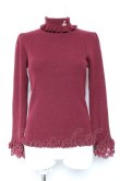 画像1: m petit by misako / NINA‘S ハイネックニット  ワイン Y-26-01-24-056-LO-TO-SZ-ZY (1)