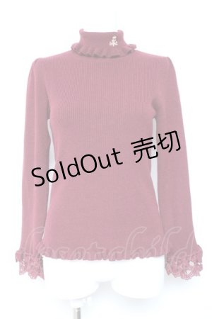 画像: m petit by misako / NINA‘S ハイネックニット  ワイン Y-26-01-24-056-LO-TO-SZ-ZY
