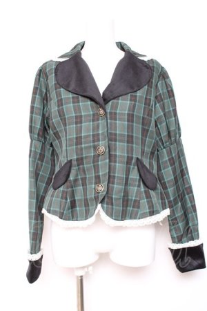 画像: Eri Aino's Collection / シャーロットの水曜日ジャケット  グリーン Y-26-01-24-059-LO-JA-SZ-ZY