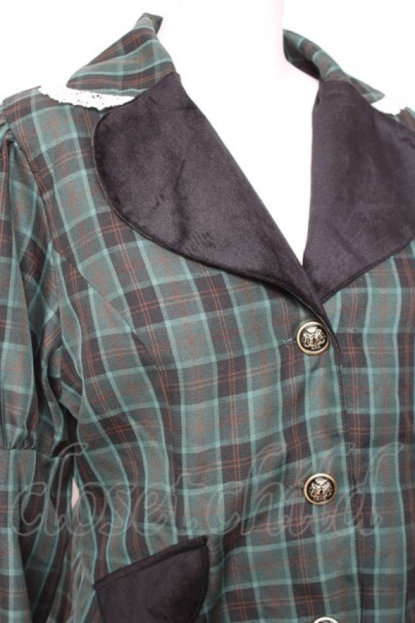 画像4: Eri Aino's Collection / シャーロットの水曜日ジャケット  グリーン Y-26-01-24-059-LO-JA-SZ-ZY (4)